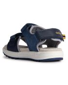 Sandales Alben marine/moutarde