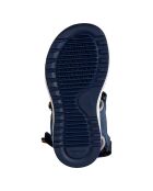 Sandales Alben marine/moutarde