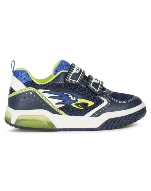 Baskets Inek bleu marine/citron