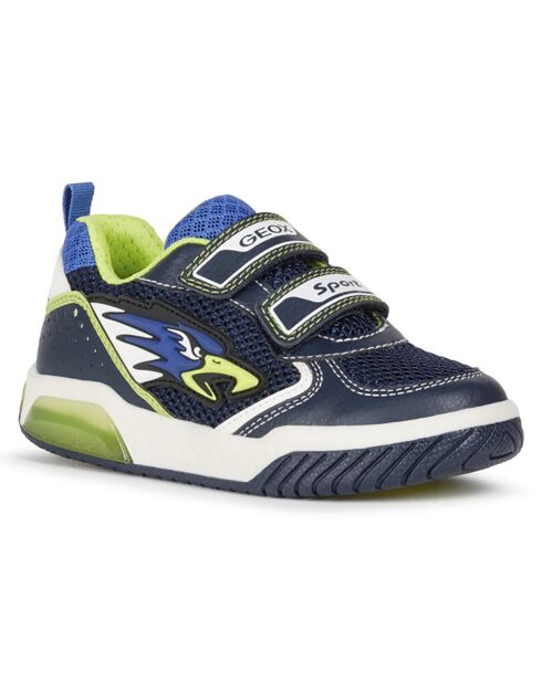 Baskets Inek bleu marine/citron