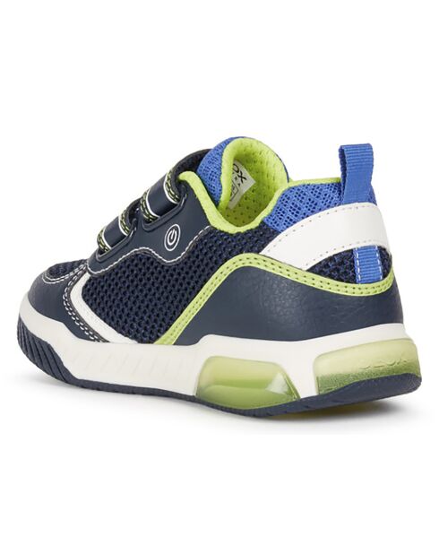 Baskets Inek bleu marine/citron