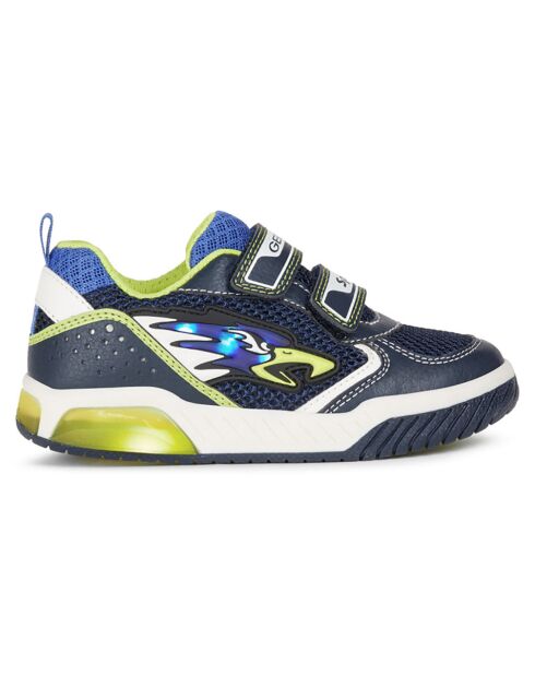 Baskets Inek bleu marine/citron