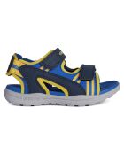 Sandales Vaniett bleu marine/jaune