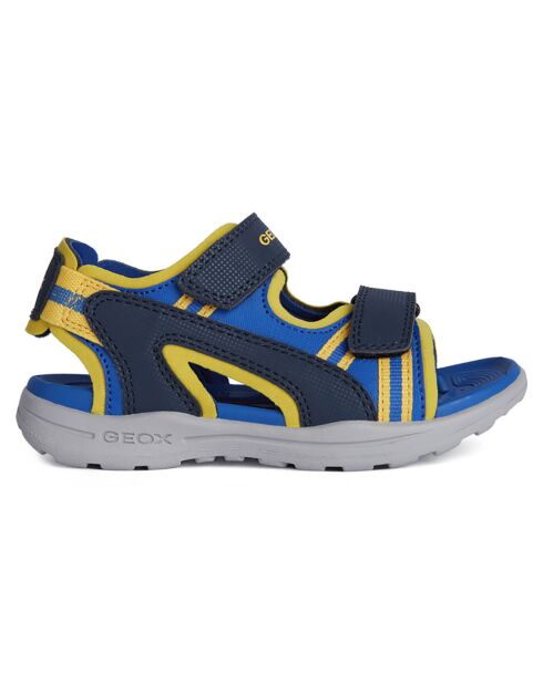 Sandales Vaniett bleu marine/jaune