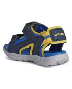 Sandales Vaniett bleu marine/jaune