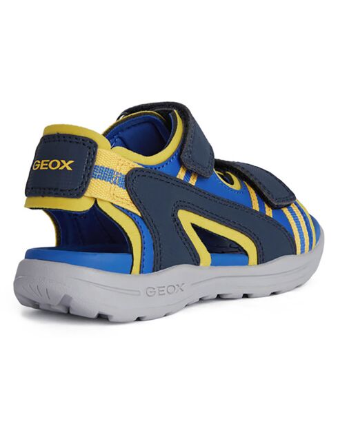 Sandales Vaniett bleu marine/jaune