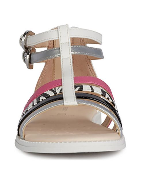 Sandales Karly blanc/argenté/noir