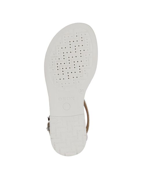 Sandales Karly blanc/argenté/noir