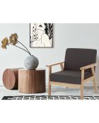 Fauteuil teresa gris foncé - 71x64x66 cm