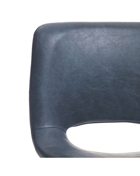 2 Tabourets de bar leonel gris/noir - 100x45x49.5 cm