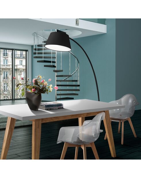 Lampadaire yet noir - 205x160x50 cm
