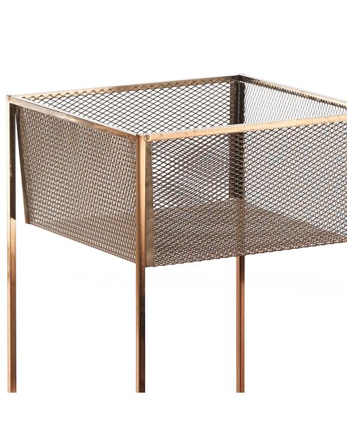 3 Supports de jardinières net rose gold - 60x28x28 cm