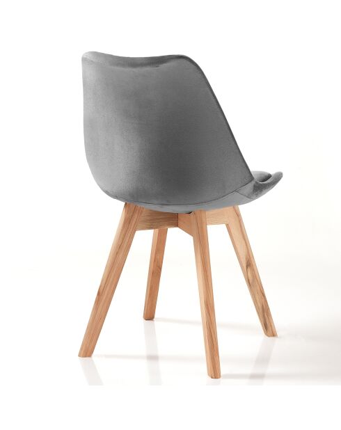 4 Chaises kiki grises - 83x48x56 cm
