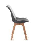 4 Chaises kiki grises - 83x48x56 cm