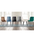 4 Chaises faffy grises - 85x42x53 cm