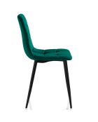 4 Chaises faffy vertes - 85x42x53 cm