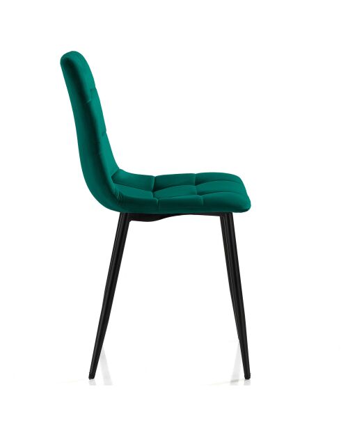 4 Chaises faffy vertes - 85x42x53 cm