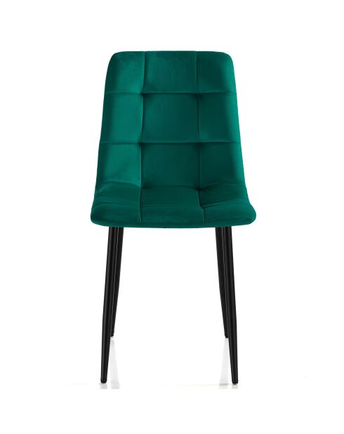 4 Chaises faffy vertes - 85x42x53 cm