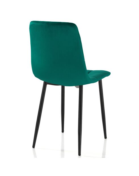 4 Chaises faffy vertes - 85x42x53 cm