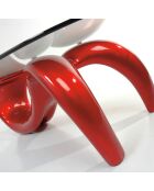 Table basse sirio red transparent/rouge - 40x125x67 cm