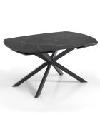 Table extensible aza 2 noire - 75x90x140/200 cm