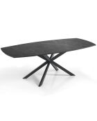 Table extensible aza 2 noire - 75x90x140/200 cm