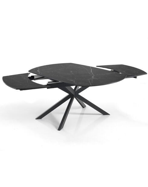 Table extensible aza 2 noire - 75x90x140/200 cm
