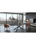 Table extensible aza 2 noire - 75x90x140/200 cm