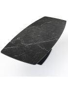 Table extensible alexa noire - 77x90x160/195/230 cm