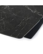 Table extensible alexa noire - 77x90x160/195/230 cm