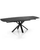 Table extensible zoe 2 noire - 75x90x140/175/210 cm