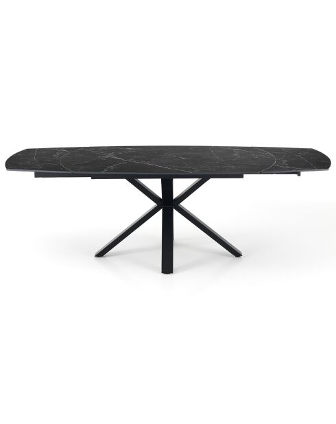 Table extensible zoe 2 noire - 75x90x140/175/210 cm