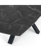 Table extensible zoe 2 noire - 75x90x140/175/210 cm