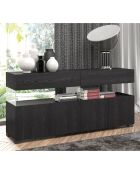 Buffet float 4a noir - 81x172x40 cm