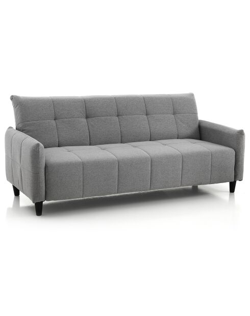 Canapé/lit kiry gris - 205x83x86 cm