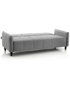 Canapé/lit kiry gris - 205x83x86 cm