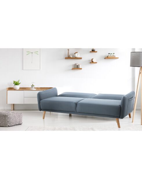 Canapé/lit cigo bleu - 210x86x86 cm
