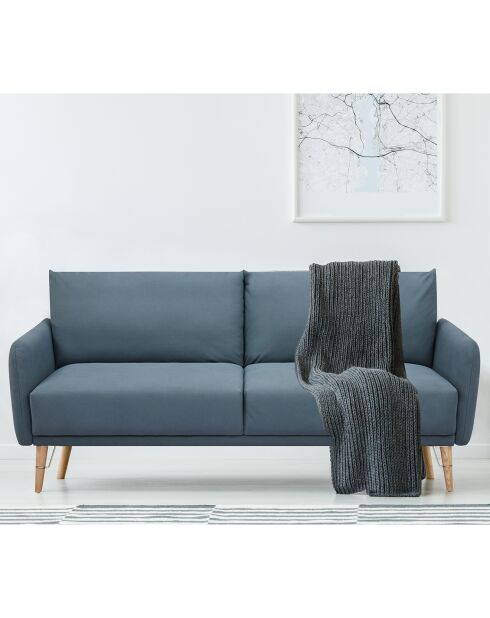 Canapé/lit cigo bleu - 210x86x86 cm