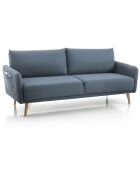 Canapé/lit cigo bleu - 210x86x86 cm