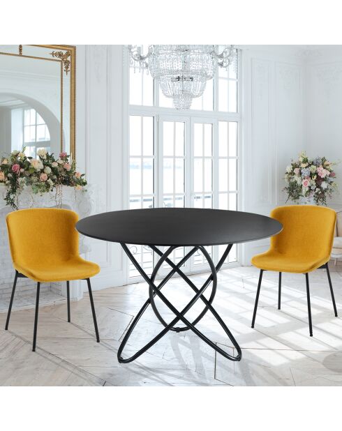 Table hula hoop ardesia noire