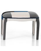 Fauteuil avec pouf kaleidos-e  multicolore - 98x78x70 cm