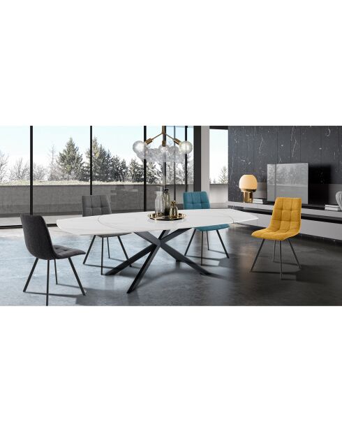 4 Chaises colorées tania multicolores - 46x56x85 cm