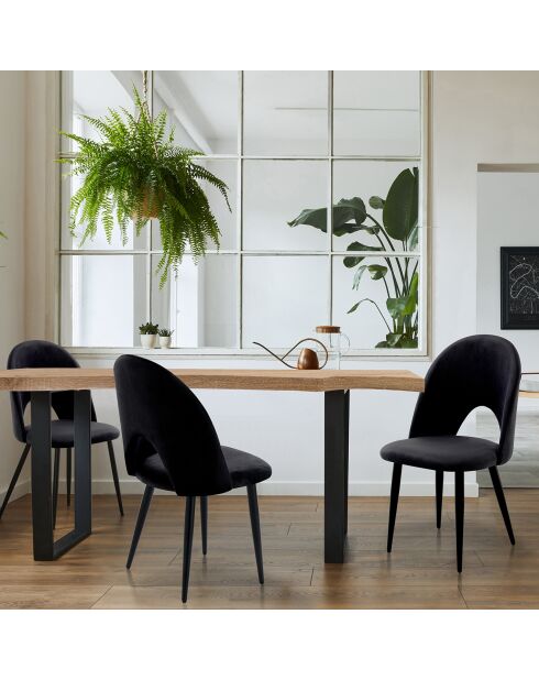 4 Chaises nail black noires - 87x48x54 cm