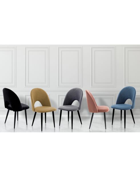 4 Chaises nail black noires - 87x48x54 cm