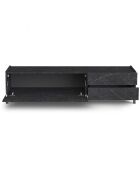 Meuble tv eddy marbre noir - 42x160x40 cm