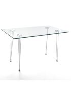 Table/bureau matra transparent - 75x130x80 cm