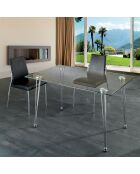 Table/bureau matra transparent - 75x130x80 cm
