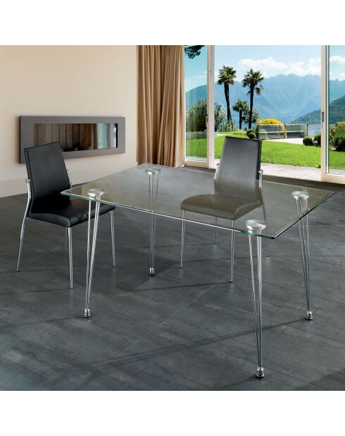 Table/bureau matra transparent - 75x130x80 cm