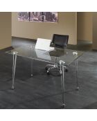 Table/bureau matra transparent - 75x130x80 cm