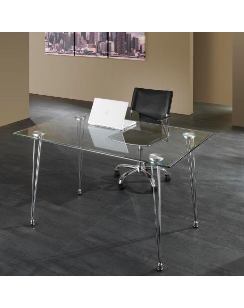 Table/bureau matra transparent - 75x130x80 cm